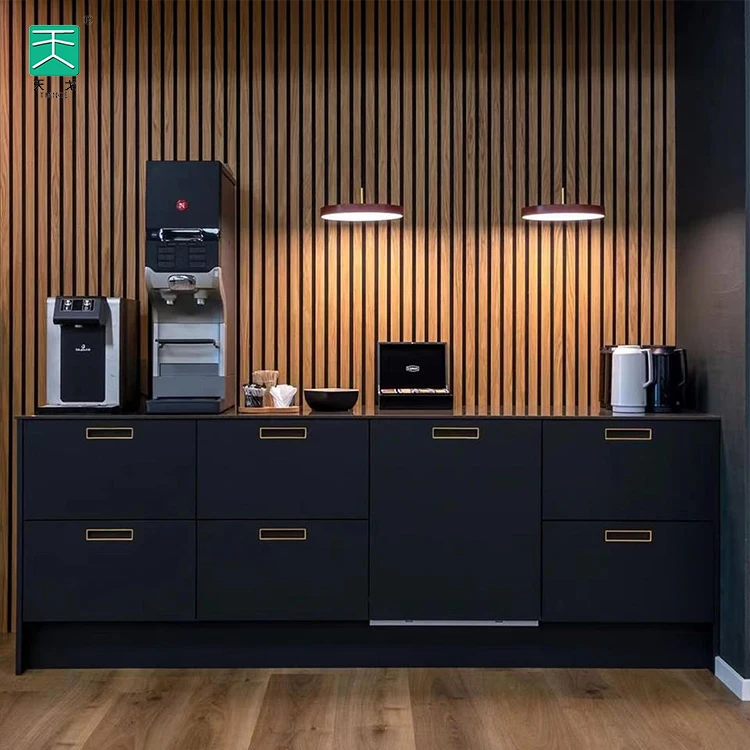 TianGe Akupanel Soundproof Polyester Oak Akoestische Panelen Mdf Slat Wooden Acoustic Panel for Classroom