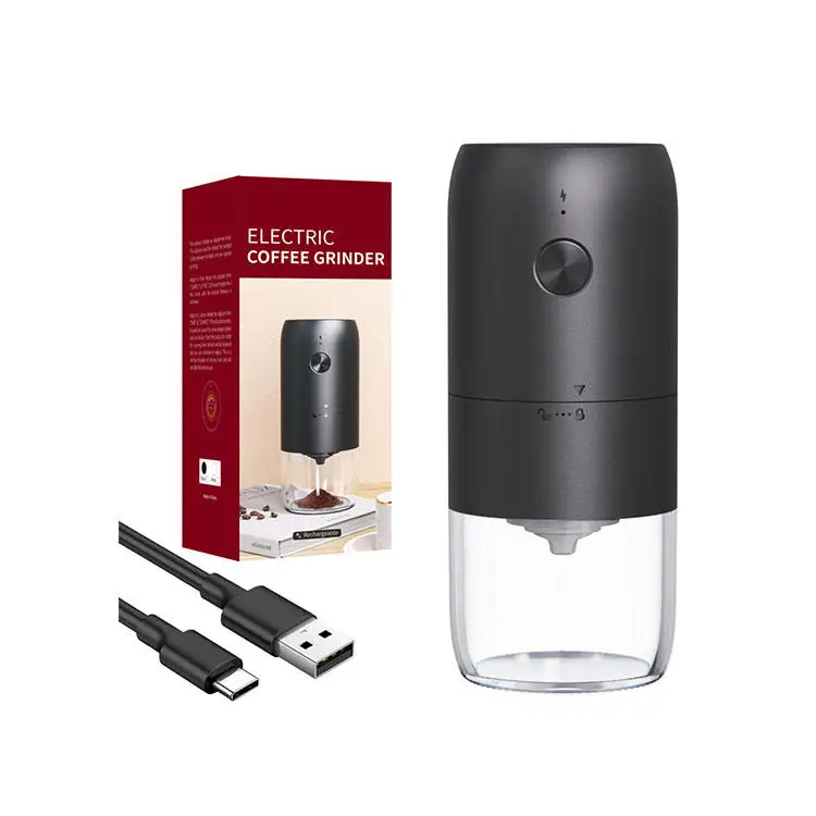 Professional USB Typc-C Mini Espresso Conical Burr Automatic Coffee Bean Grinder Portable Electric Coffee Grinder