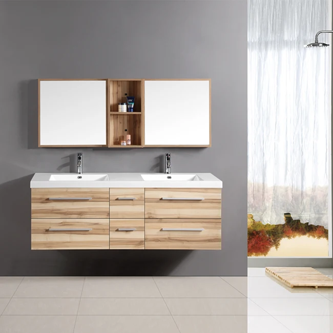 Orient Custom Washroom Ceramic Quartz Standing Smart Light Marble Wooden 48 Inch Impression Bathroom Vanity