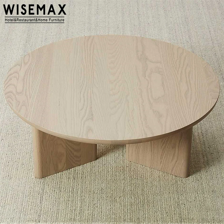 Мебель WISEMAX в скандинавском стиле мебель для гостиной круглый диван боковой столик журнальный с рамой из натурального массива дерева