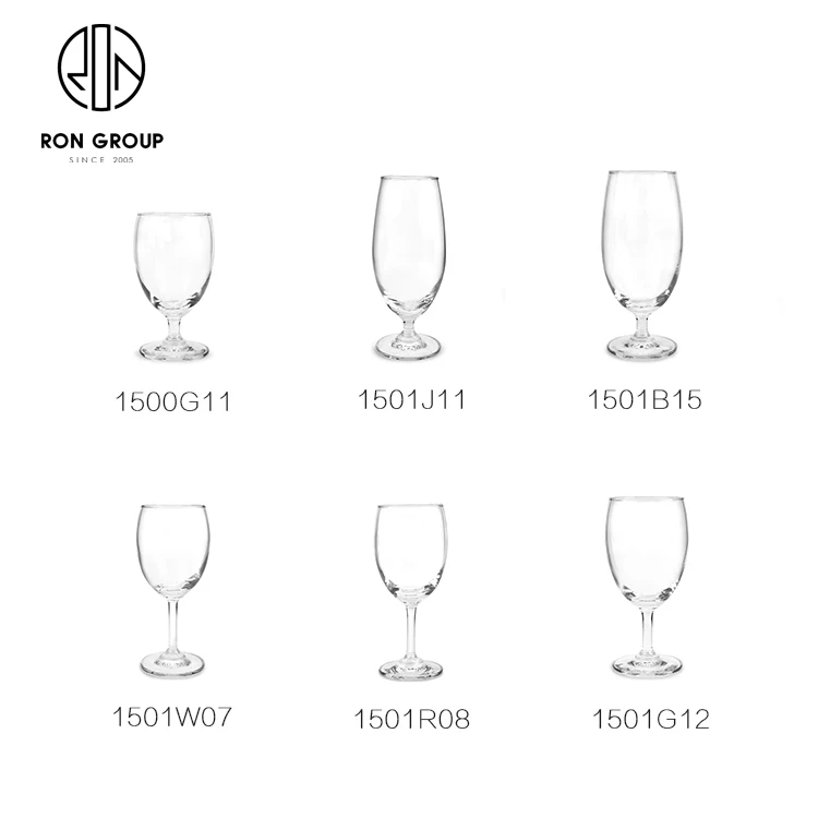 High quality transparent 350ml goblet glass mugs Red Wine Glass cups