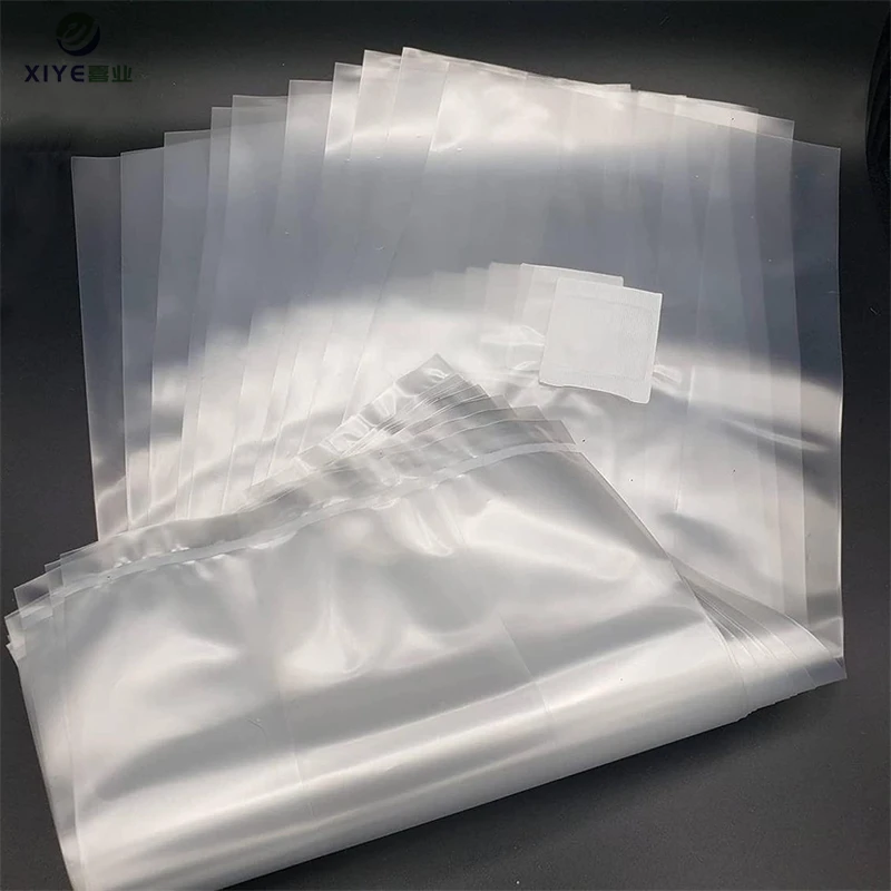 customized large transparent 20 to 60 microns recycle gussetted ldpe plastic pe flat bags