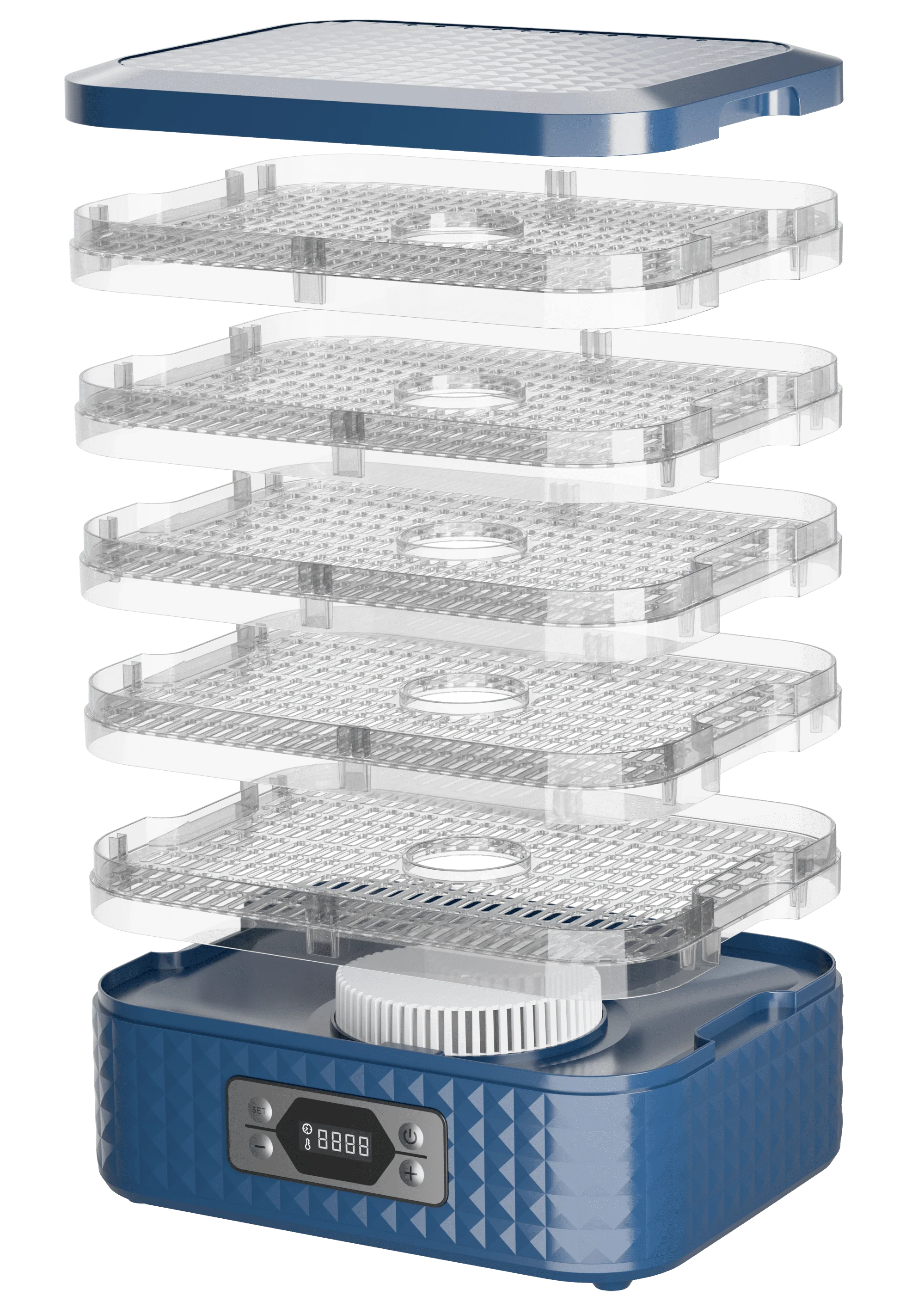 5 Trays Household Electric Food Dehydrator Pet Meat Dehydrated Snacks Air Dryer Dried Fruit Vegetables Dehydrator