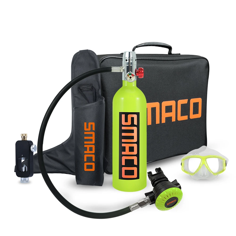 SMACO Manufacturer Direct Sale 1L Mini Spare Gas scuba Diving Equipment Set