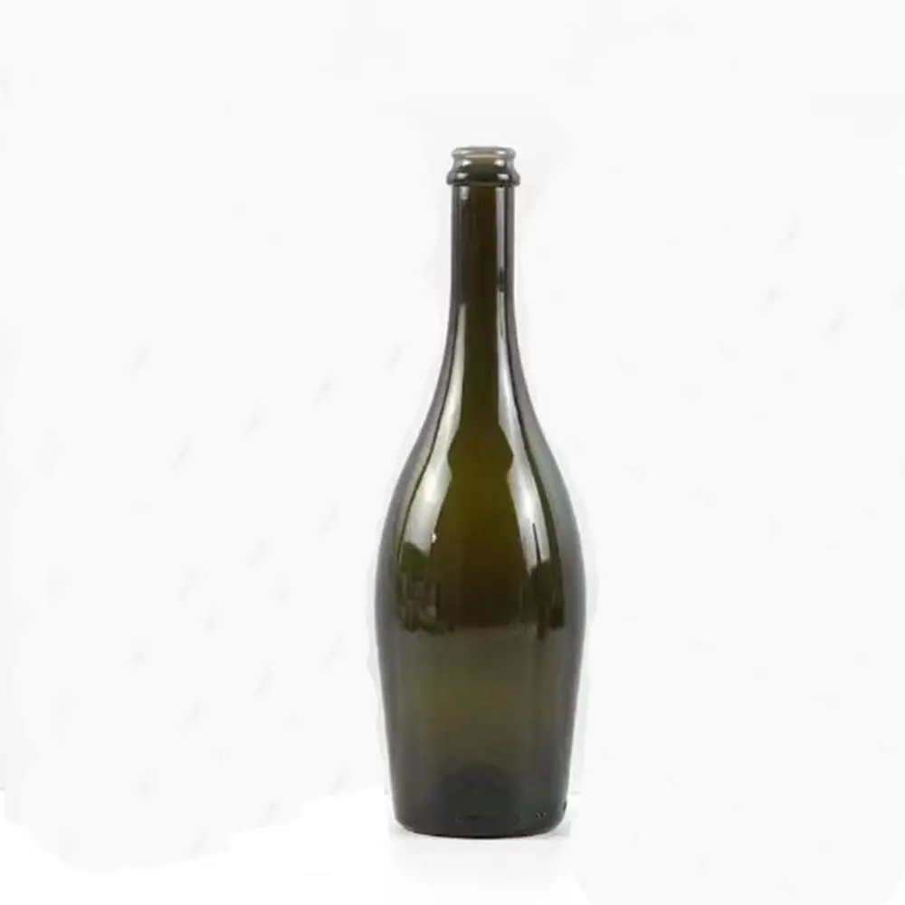 Wholesale 375ml 750ml Custom Amber Clear Glass Champagne Bottle Sparkling Wine Bottles