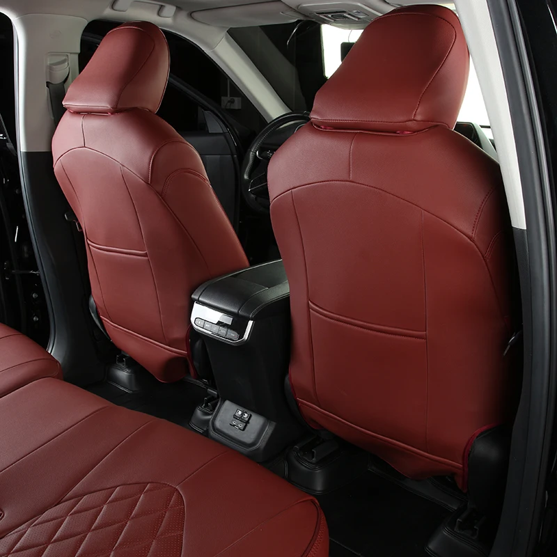 Wholesale special car seat cover durable waterproof leather seat cover suitable for 7-seater Toyota Crown Land Cruiser