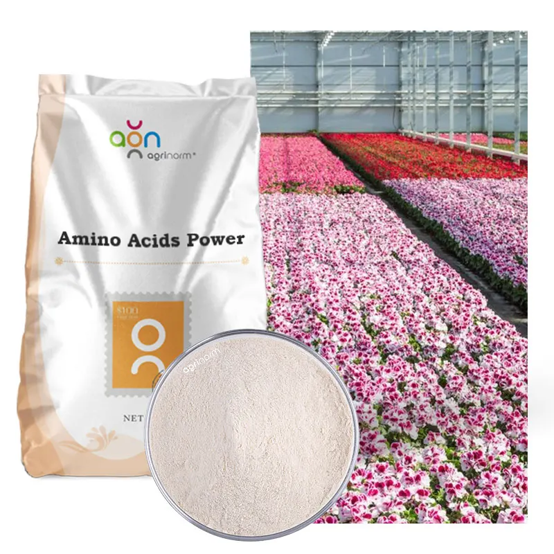 Pure 80% Amino acid powder bio organic fertilizer 100% water solubility amino acid from plants
