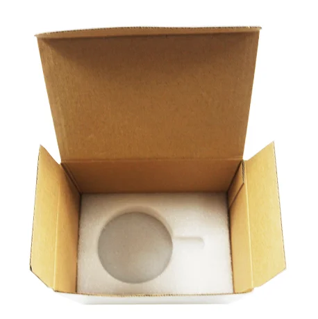 11oz coffee tea mug cup candle white corrugated paper packaging gift shipping box with foam insert