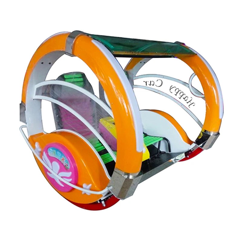 Theme park outdoor playground battery powered happy rolling car for children