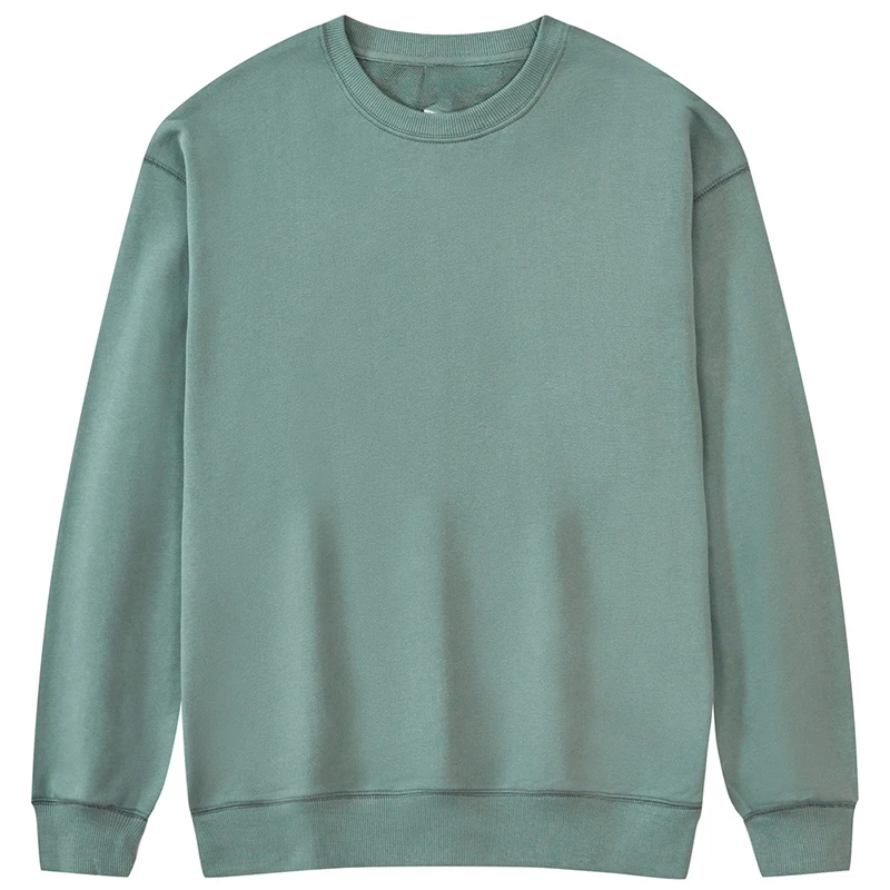 Custom Graphic Low MOQ 450gsm Cotton Fashion Off Shoulder Oversized Unisex Crewneck Pullover Sweatshirt