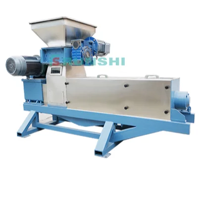 Stainless steel food waste screw press processing machine/cassava residues dewatering screw press