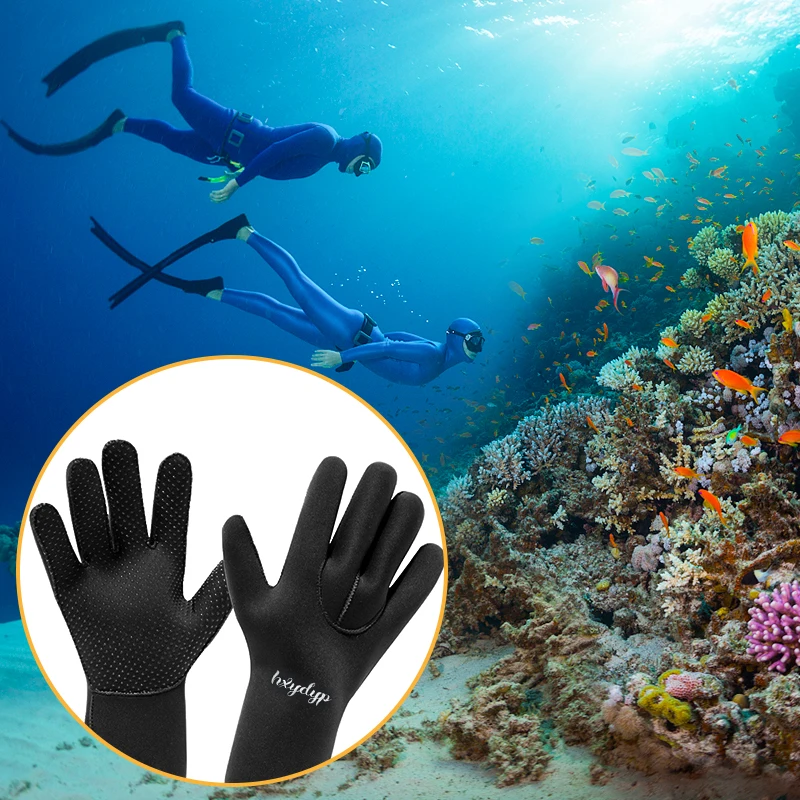 SinoDiving Glove 3mm Scuba Gloves Fishing Protection From Cold Body Glove Dive Suit Wetsuit Anti-Slip  Snorkel Sports