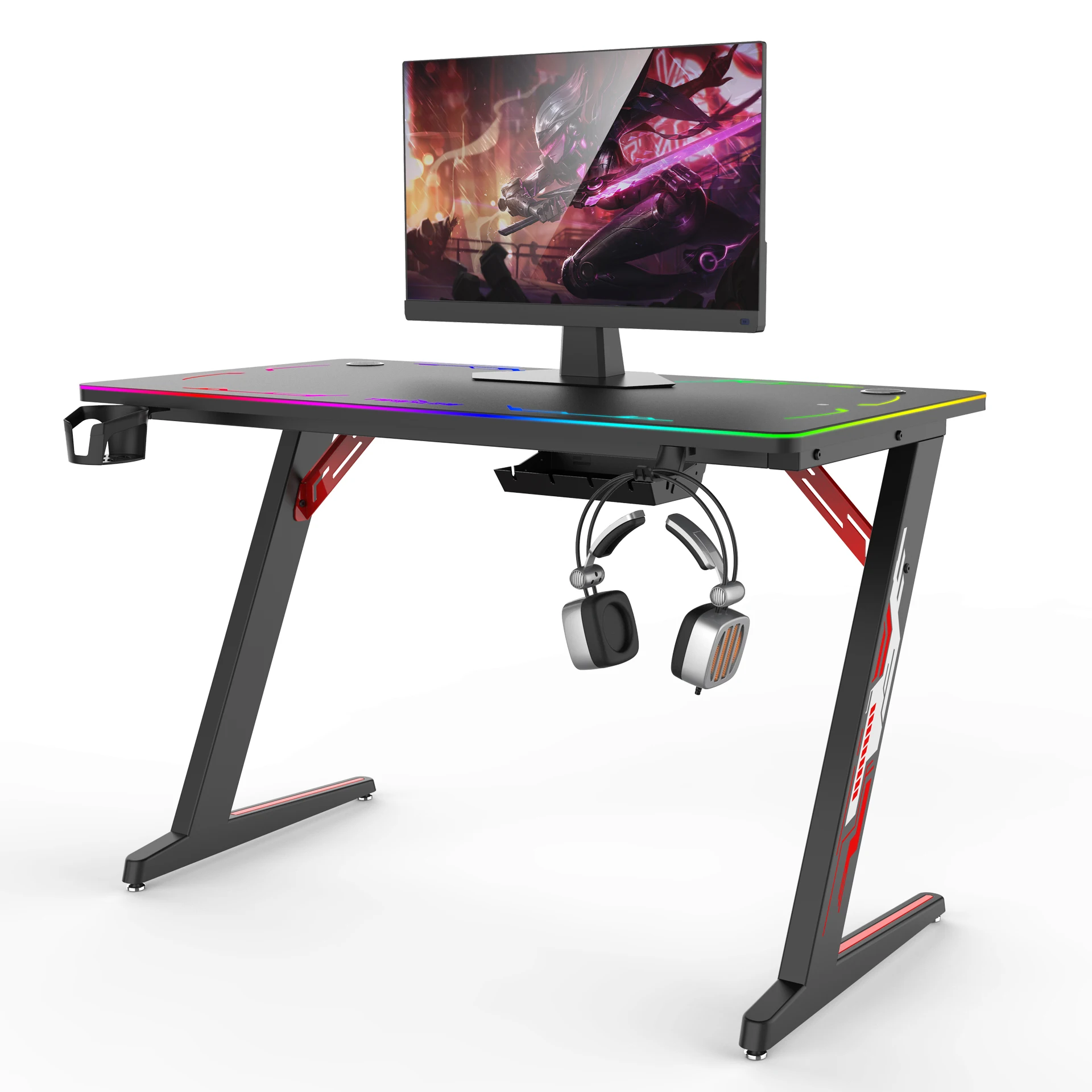 Углеродная Текстура Черный Цвет USB RGB многоцветный пульт дистанционного управления светодиодный игровой