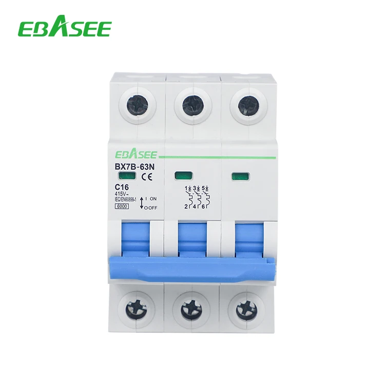 EBASEE высокое качество 6KA BX7B-63N 1P 2P 3P 4P MCB