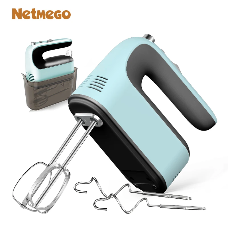 Portable Cordless Electric Egg Mixer Beater Handheld Wireless Baking Stirrer with Ejector Button Plastic Housing