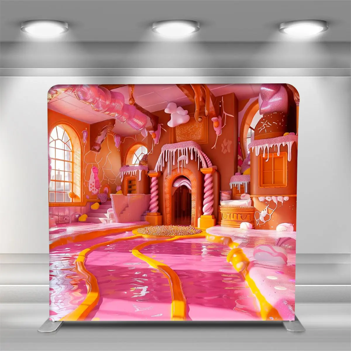 High quality Photography Background Wedding Event Stand Photo Booth Backdrop with decoration