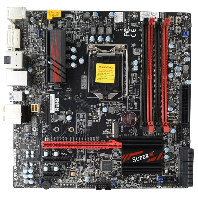 Sup ermicro C7H170-M материнская плата LGA 1151 Intel H170 DDR4 SATA3 HDM I ДП м блок питания ATX + коробка