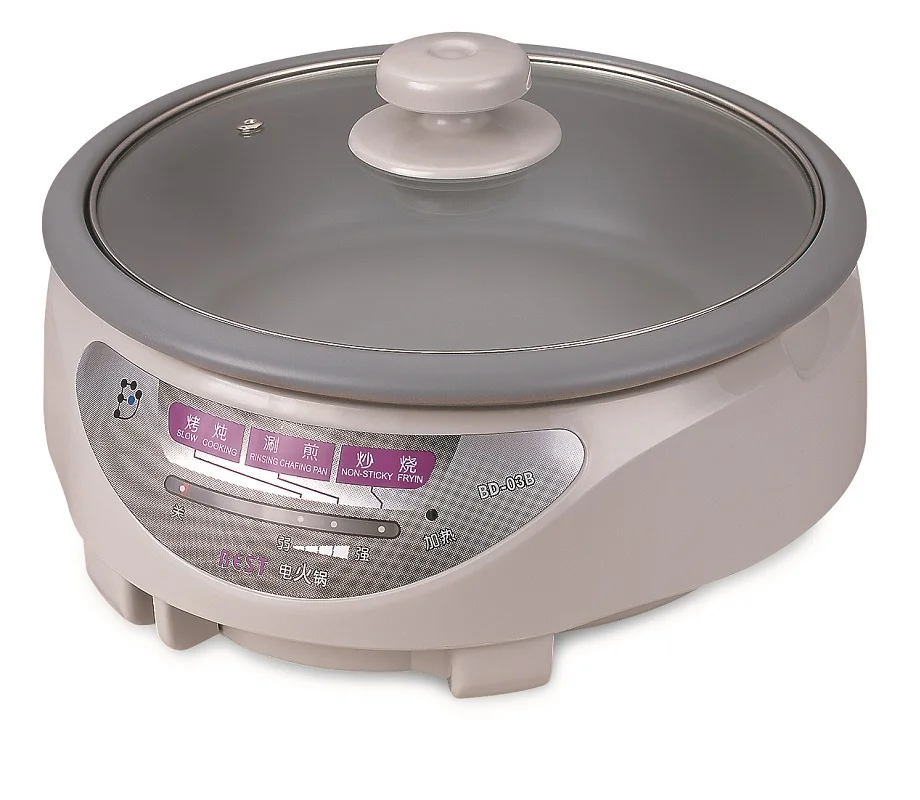 Заводская цена, бездымный антипригарный многофункциональный электрический горячий горшок, электрический горячий горшок хорошего качества с горячим горшком