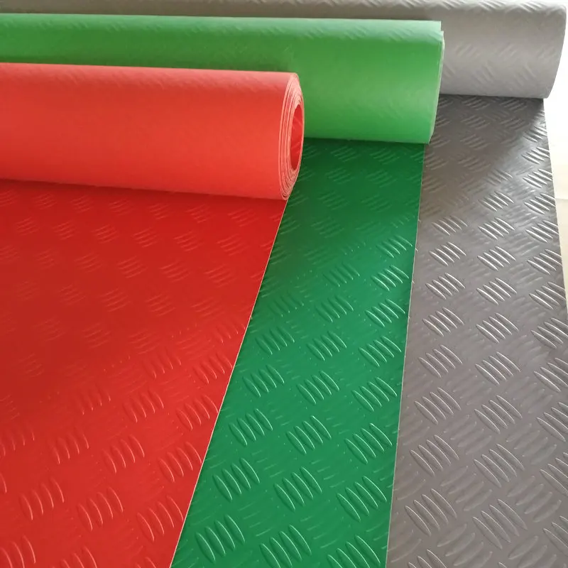 Good Quality PVC Vinyl 3D Anti -Slip PVC Industry Floor Covering Mat Rubber Outdoor Garage Floor Mats