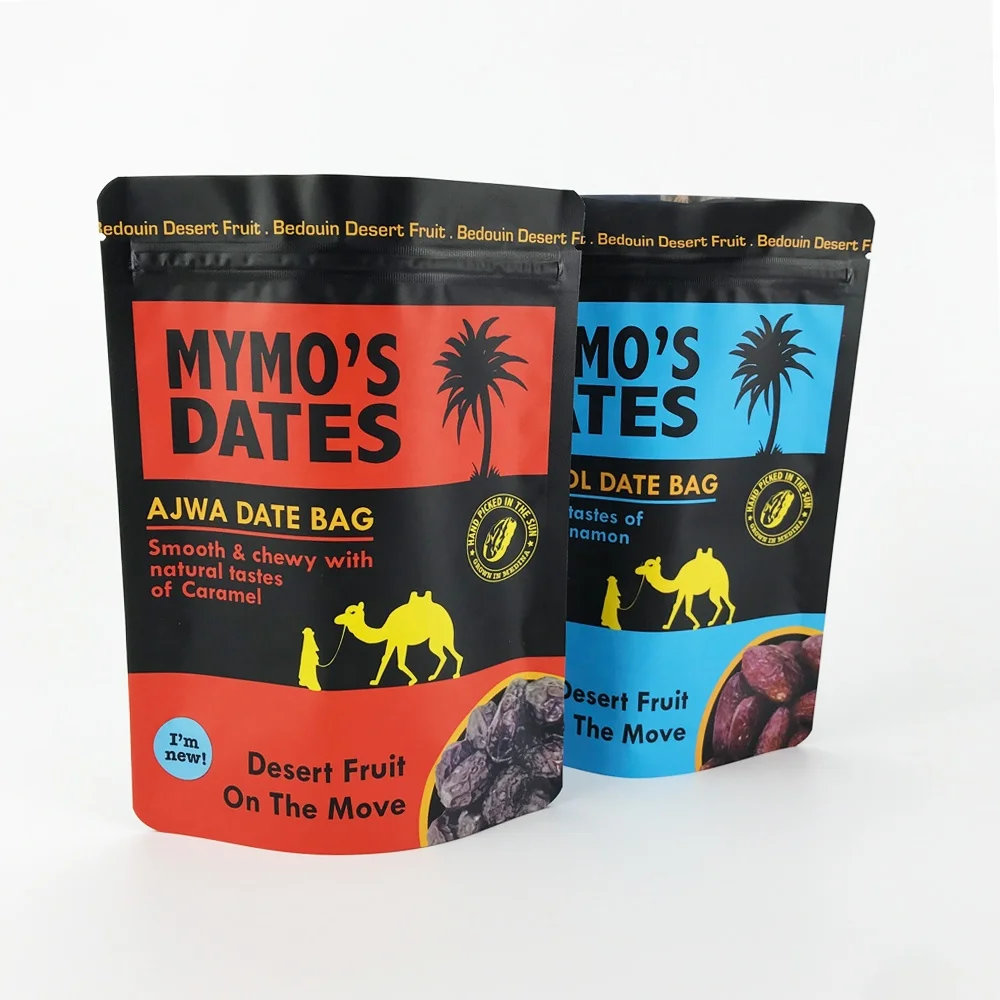 250g 500g wholesale customized reusable mylar dried fruit food aluminum foil pouch stand up ziplock plastic packaging bag