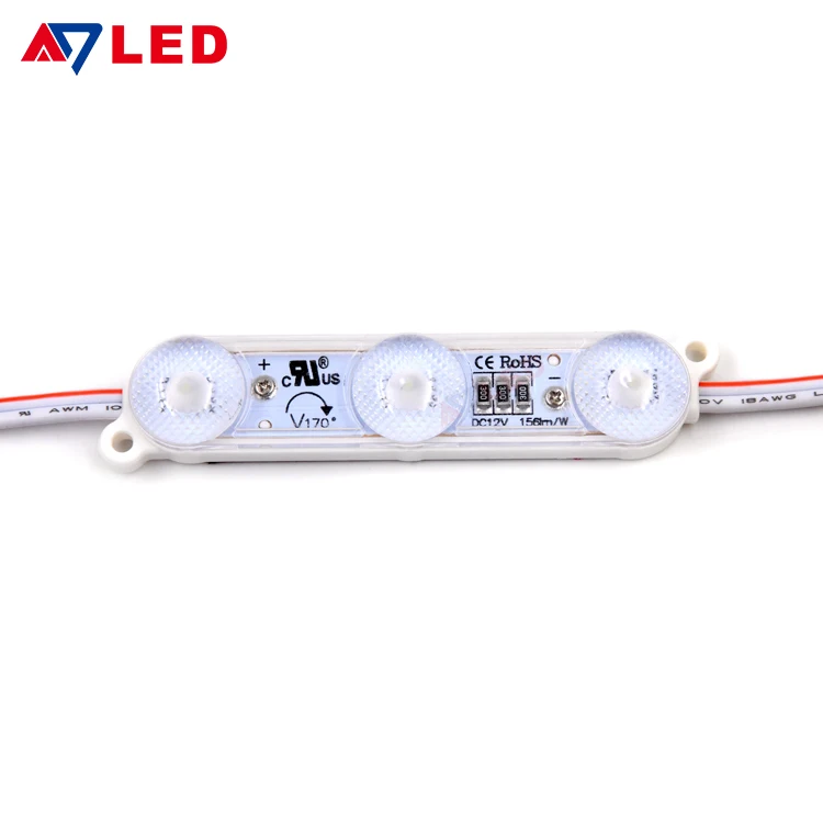 High Efficiency CE RoHS UL  DC12V 1.08W 150lm/w IP67 Waterproof  3 Lamps 2835 SMD LED Module