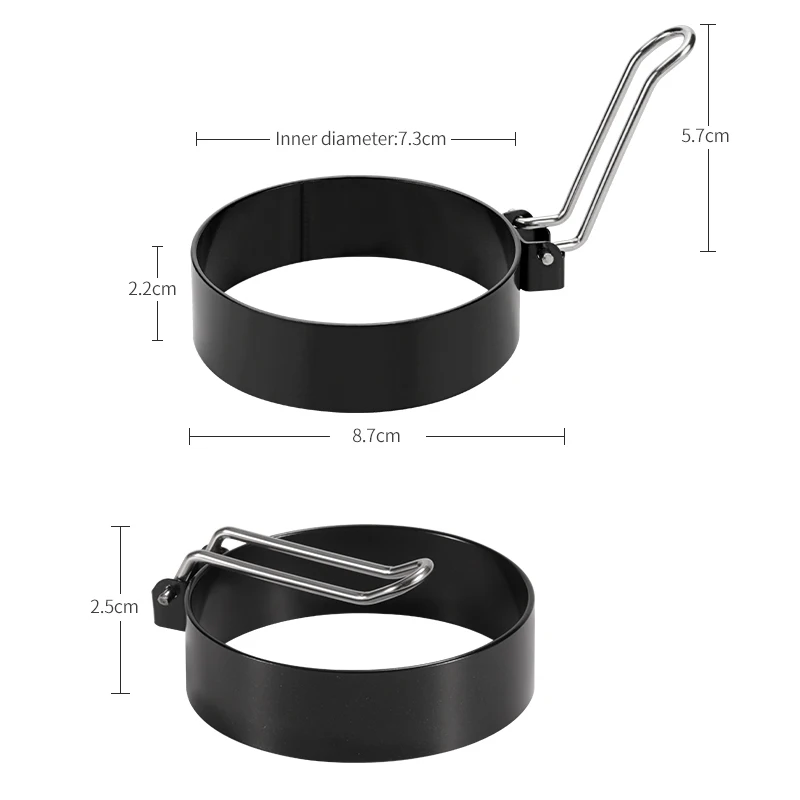 Stainless Steel Egg Frying Rings Mold Omelette Artifact Egg Ring Non Stick Mold Shaper Circles Frying Shaping Eggs