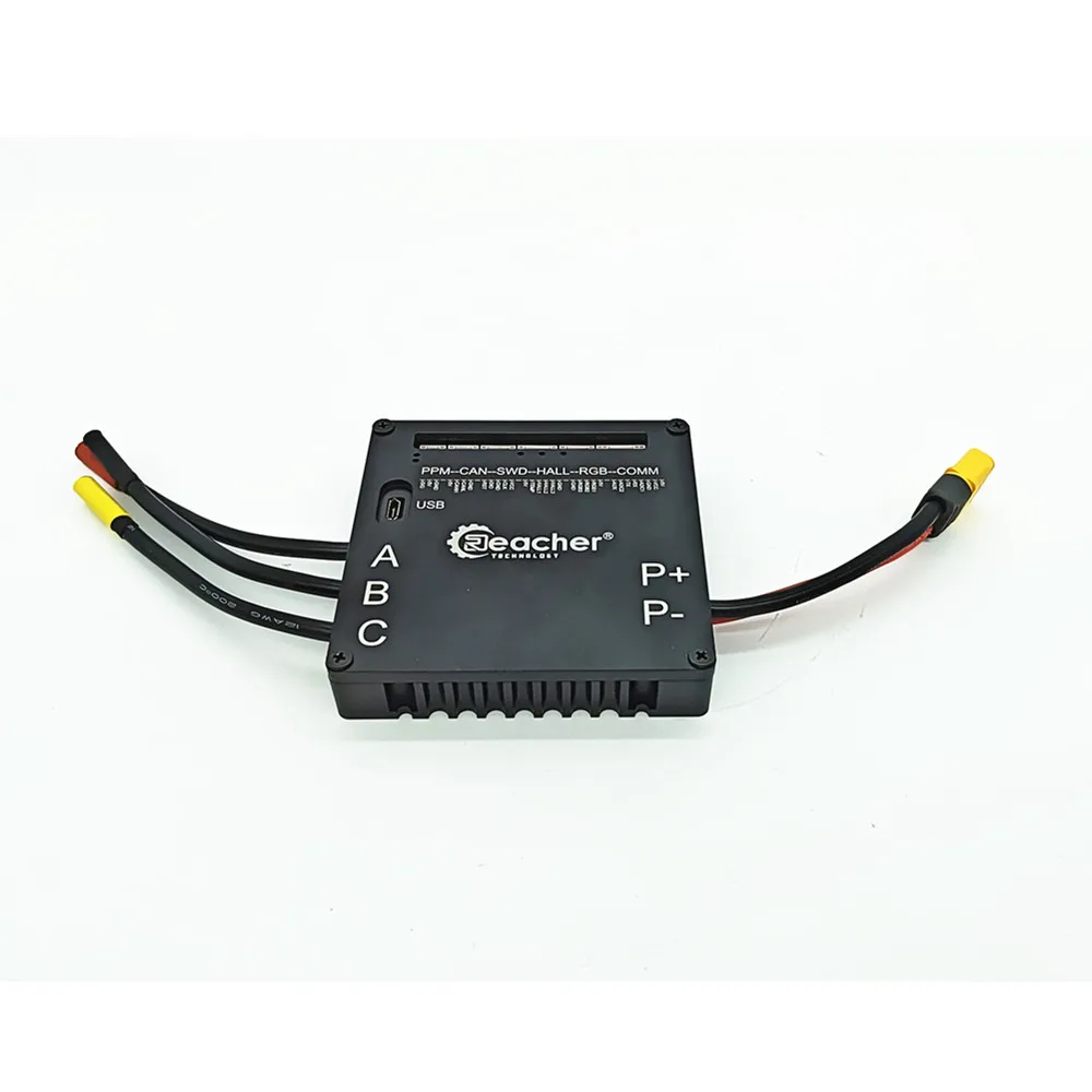 Reacher Tech open source 75v 100a controller PPM HALL UART CAN BUS communication port controller