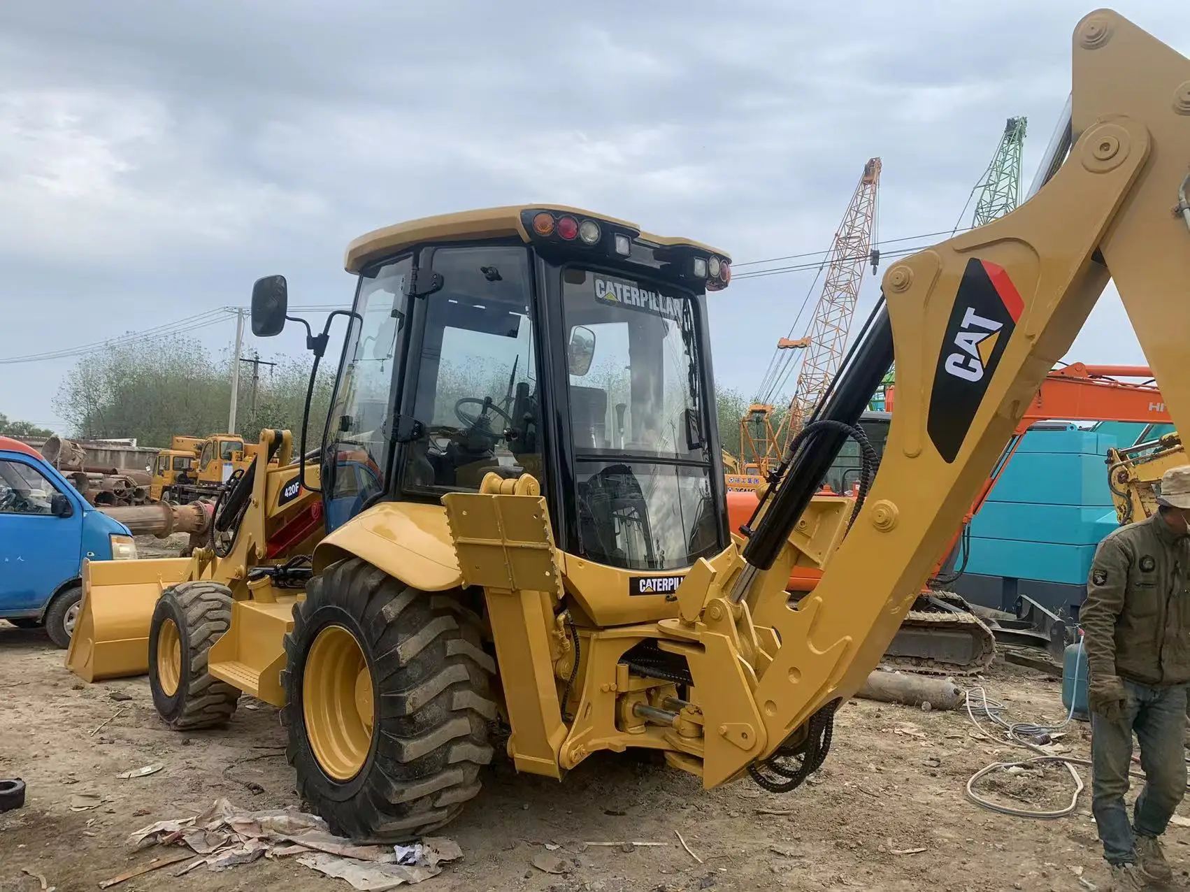 Competitive  price Used CAT 420F CAT Backhoe Loader 420F