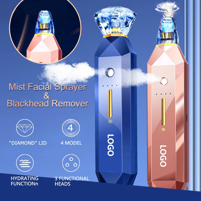 Electric Rechargeable Pore Cleaner Black Head Suction Extractor Tool Kit Acne Removal Blackhead Remover Vacuum