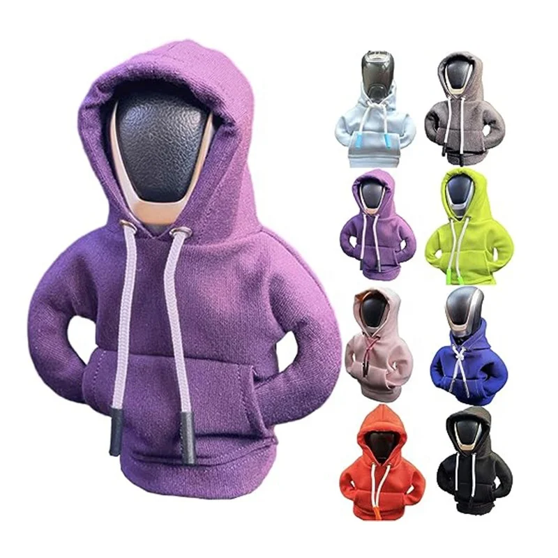2023 New Arrival Creativity Sweatshirt Nonslip  Funny Modeling Universal Gear Shift Knob Cover car gear hoodie cover