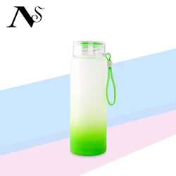 RTS Drop Shipping Fast Delivery 500Ml Gradient Sublimation Wine Beer Drinking Frosted Glass With Rubber Handle