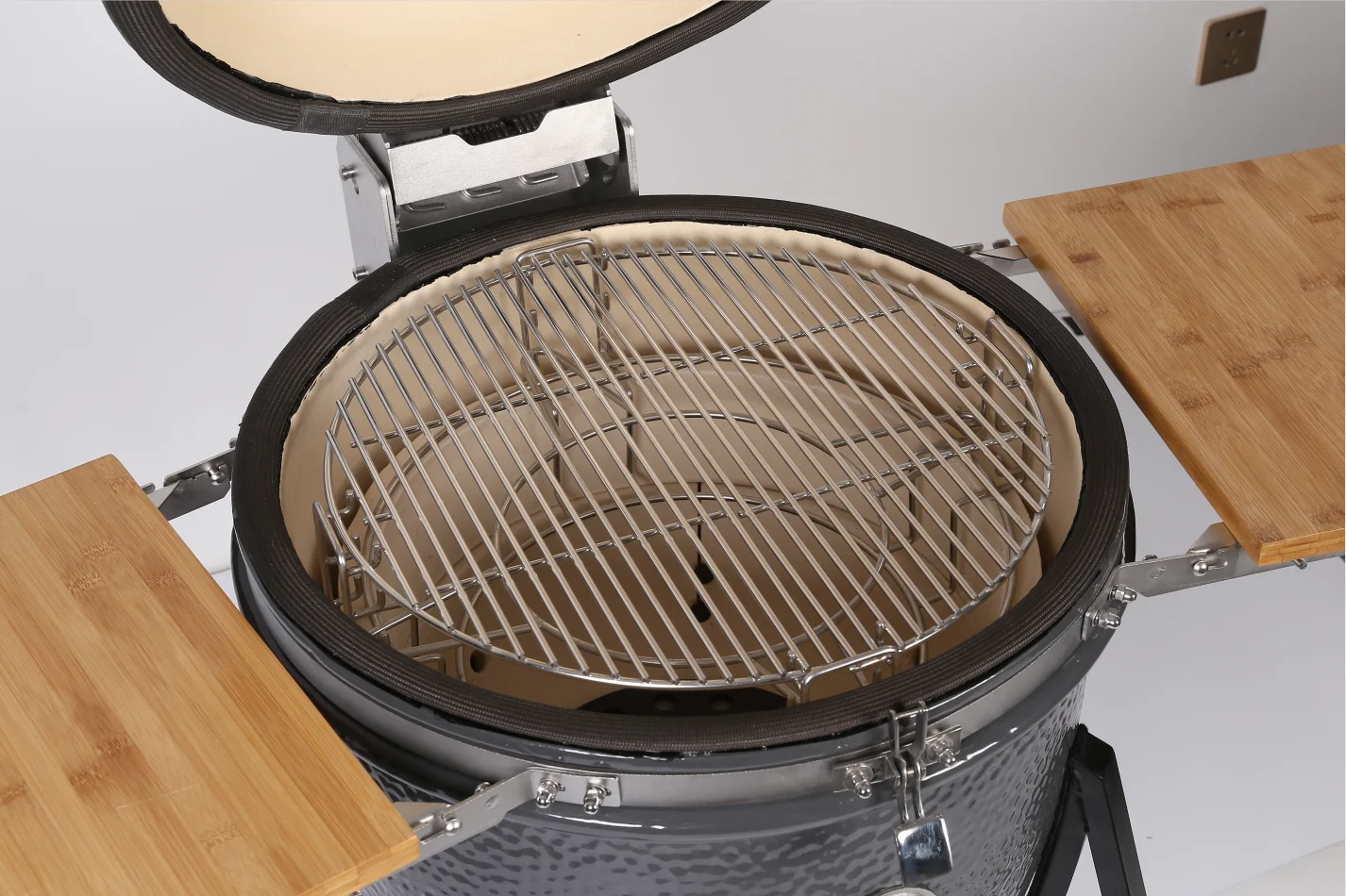 18inch  MCD factory direct supply  new type Garden Ceramic Charcoal Egg BBQ Oven Kamado Grill with fiberglass gasket