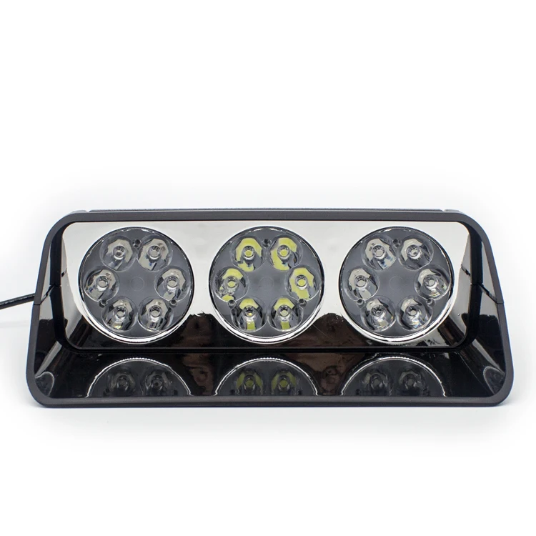 
18 LED dash deck LED strobe light emergency vehicle warning strobe police light for car windshield chuck 12V 