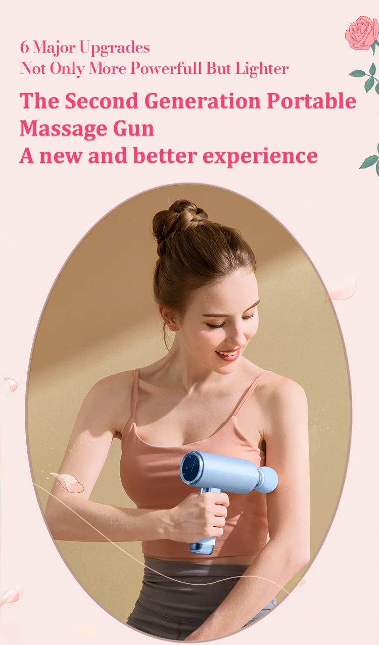 High Quality Body Electronic Massage Gun Handheld Deep Tissue Percussion Muscle Massage Gun Muscle Stimulator Massage Gun