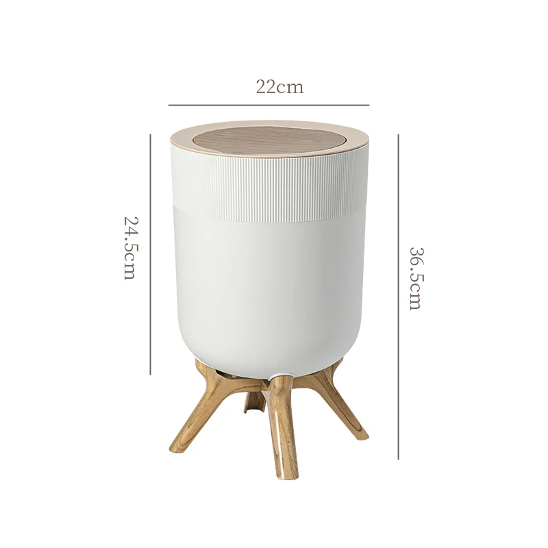 9 L round household kitchen bathroom press type with lid plastic recycle sanitary waste bin industrial