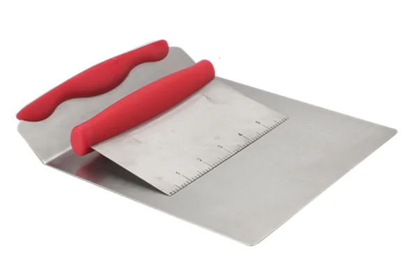 Stainless Steel Dough Scraper,  Pizza and Dough Cutter, Bench Scraper