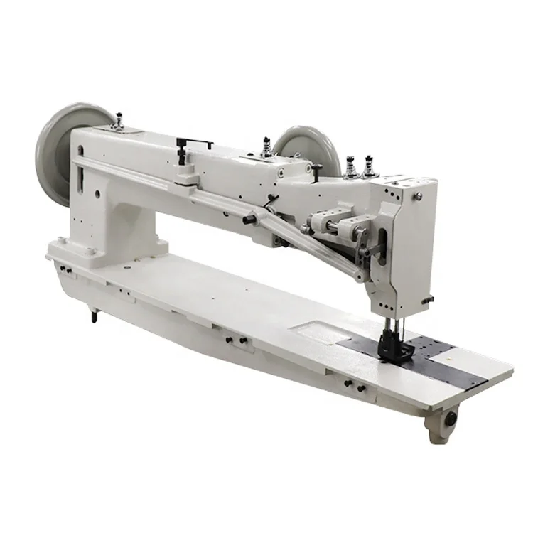 Длинные Руки heavy duty с плоской платформой техника double needle шагающая прижимная лапка для промышленной швейной