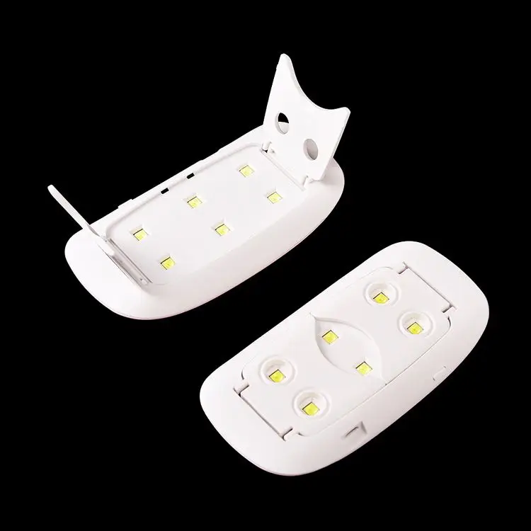OEM Mini USB charging 45s/60s time setting sunshine foldable 6w mini uv gel nail dryer machine uv led lamp nail dryer