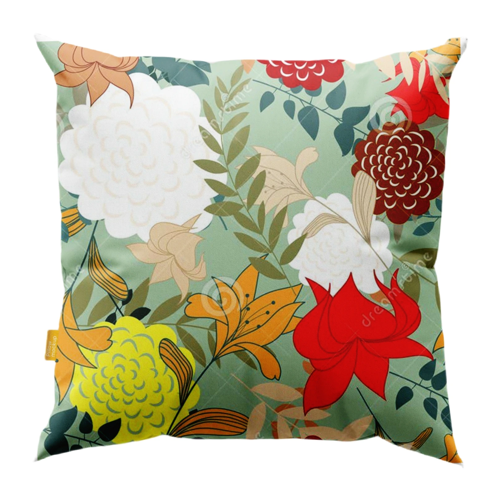 Home Decoration Polyester 3D Digital Printing Square Throw Pillow Case Cover 18 x 18 Inch