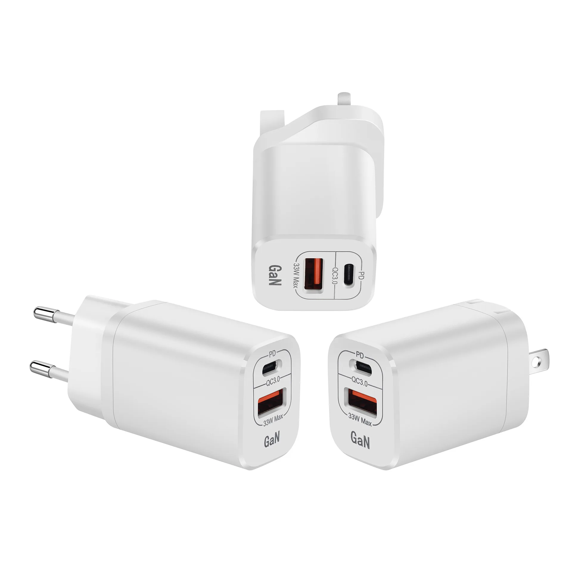 33W Gallium Nitride Charger PD30W For 13Pro Huawei Super Fast Charge 22.5W Charger