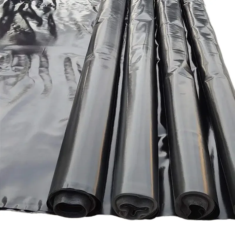 Smooth HDPE Geomembrane Plastic Waterproof Membrane For Fish Pond Lotus Root Pond Landfill Reservoir Basement Swimming Pool Roof