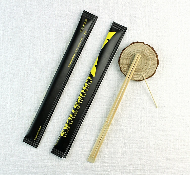 Customized Bamboo chopsticks bag print tensoge chopsticks for take away sushi