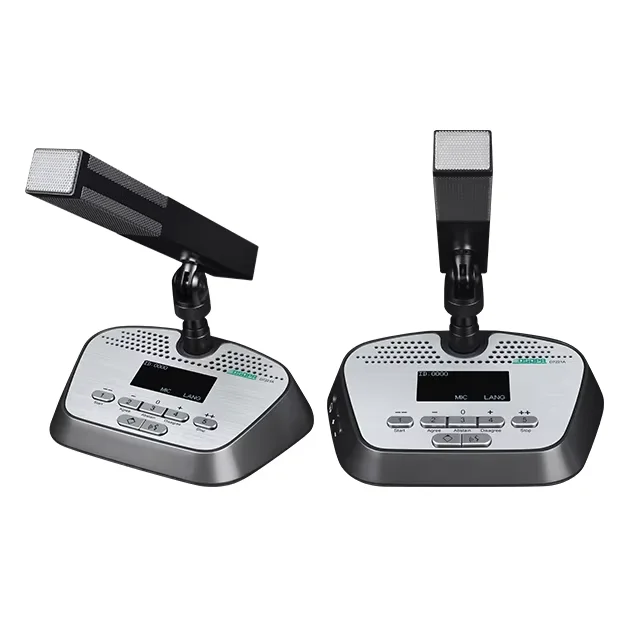 Noise Cancelling Touch Screen Tube Desktop Network Conference Chairman Delegate Mic with Voting Function