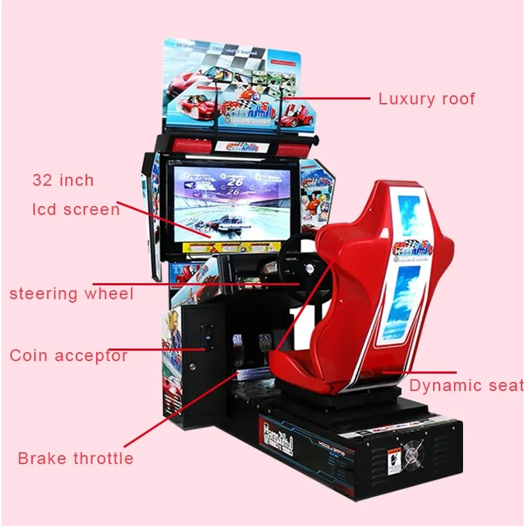Coin Operated Outrun 32 Car Racing Games Machine Simulator Arcade Simulator Driving Game Machine For Sale