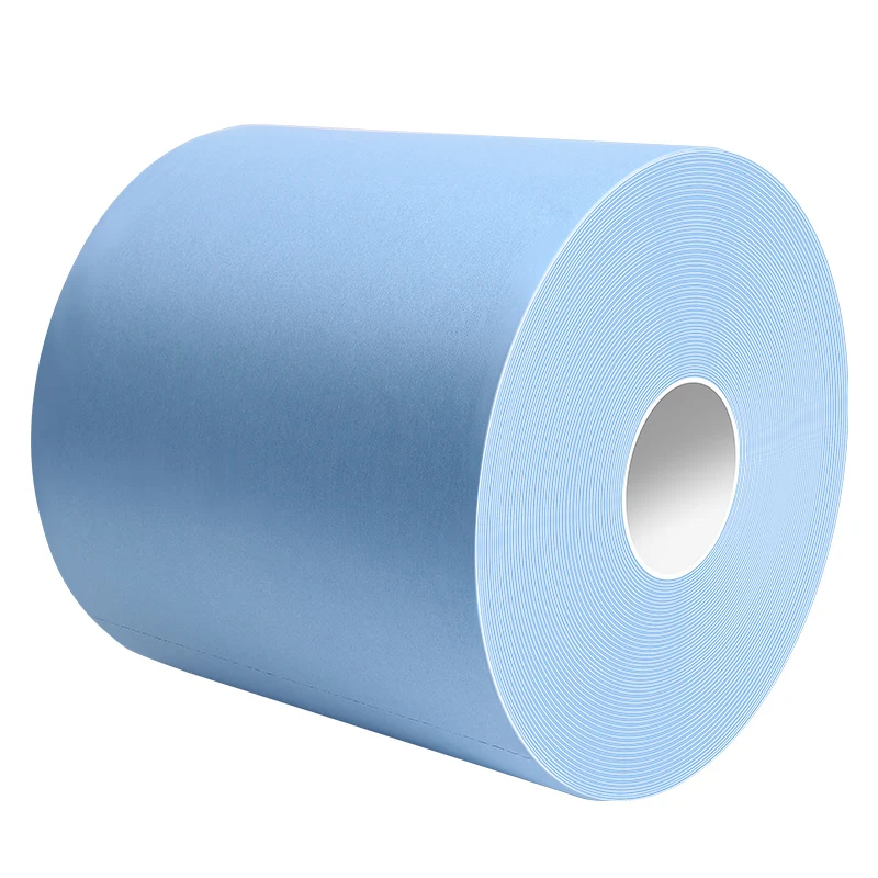 Heavy Duty Blue Industrial Cleaning Wipers Non-Woven Pulp+Polyester Wiping Cloth Industri Wipe Roll ReplaceKimberlyKIMTECH94166