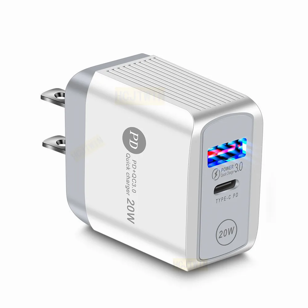 Лидер продаж 2021 новый продукт QC3.0 + PD20W 20wPD мобильные телефоны планшеты мощные наушники многофункциональное зарядное