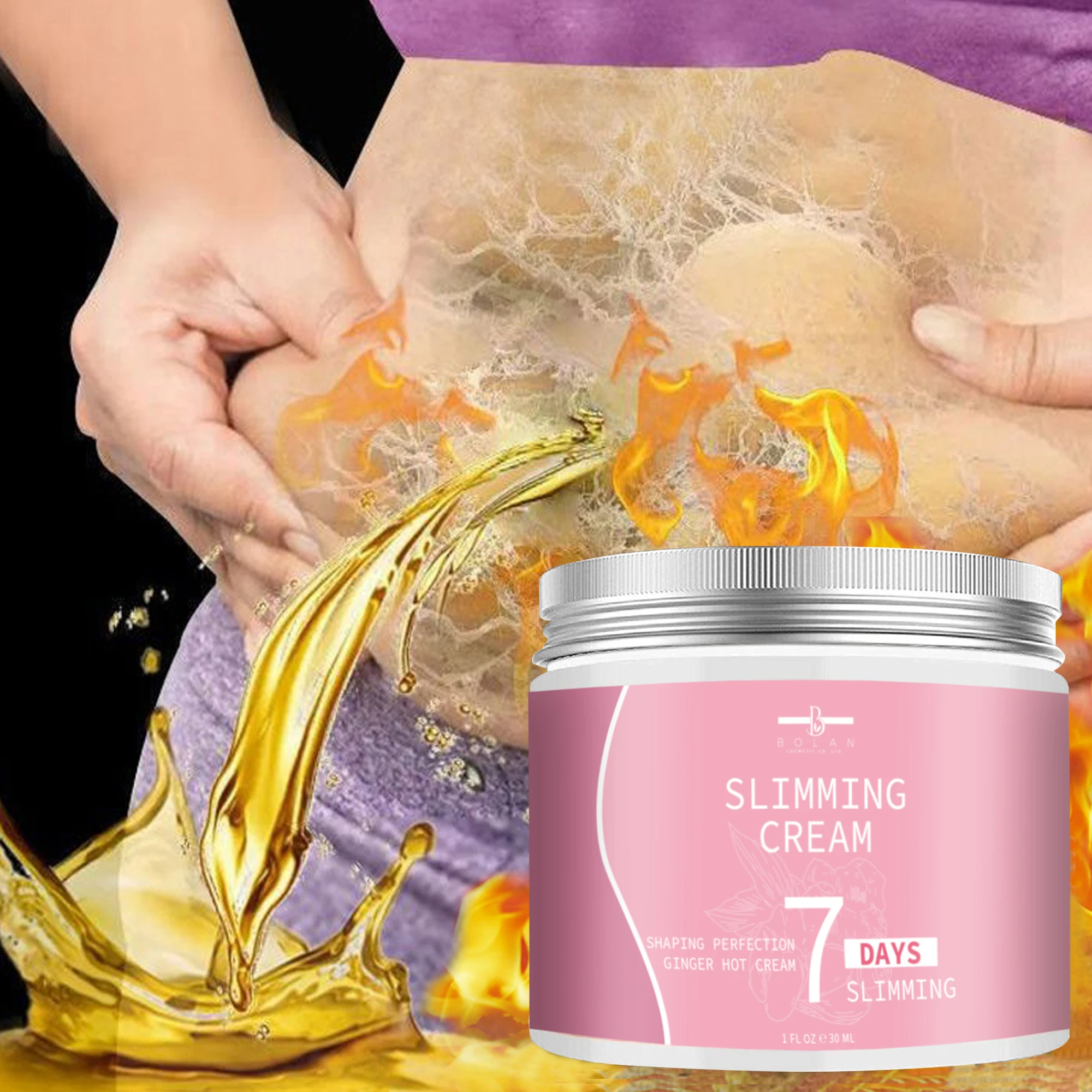 Wholesale natural organic 7 days quickly anti cellulite hot cream body slimming stomach fat burn tummy Slimming Cream for women