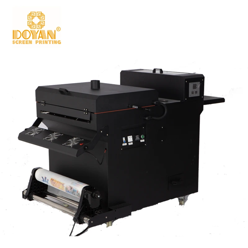 24 inch DTF printer dual i3200 roll to roll pet film DTF printing machine with 60cm DTF powder shaker