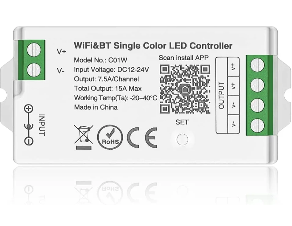 eSann Tuya App control WIFI Wireless Dimming CCT Dimmable LED Light Driver Intelligent LED Driver