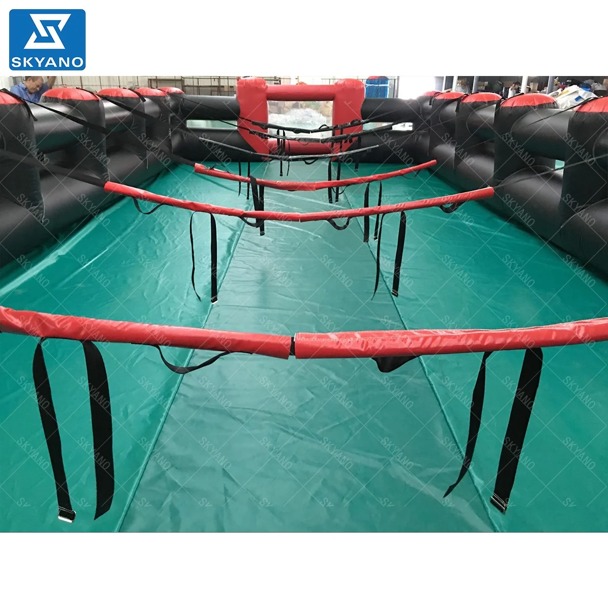 Inflatable human table football game human body rocker football inflatable human soccer table games for sale